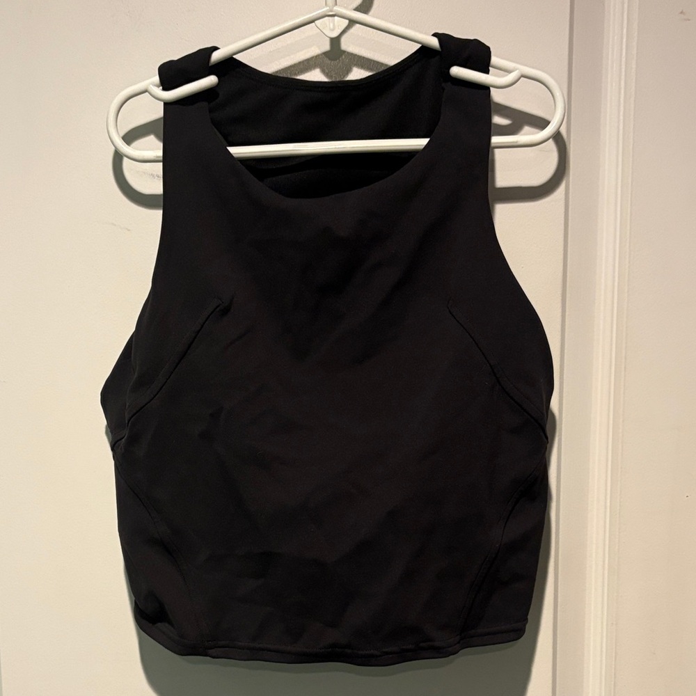 lululemon athletica Black High-Neck Razorback Athletic Tank